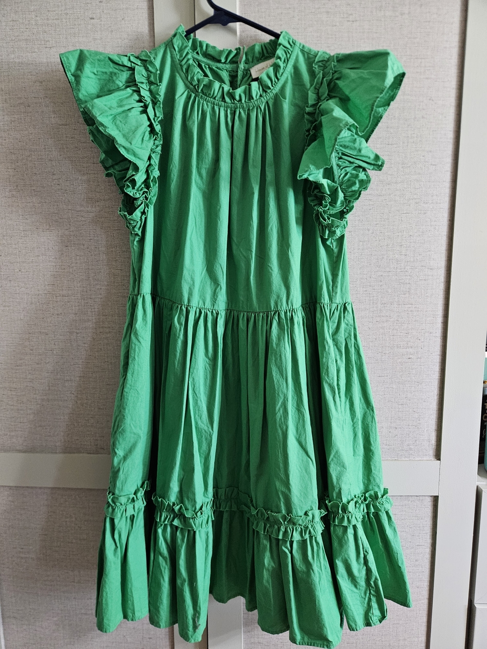House of Harlow 1960 Emerald Green Ruffle Tiered Dress